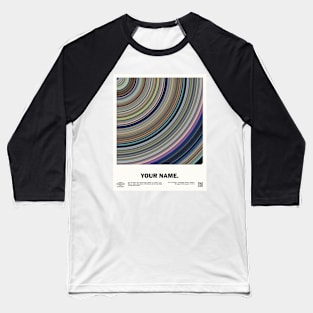 minimal_Your Name Abstract Liquid Art Anime Baseball T-Shirt